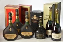 Janneau grande Fine Armagnac Tres Vielles Reserve 2 bts Janneau Napoleon Grande Fine Armagnac 3 bts Marqis de Montesquiou Grand reserve Amagnac 70cl 40% Vol 1 bt Above 6 bts